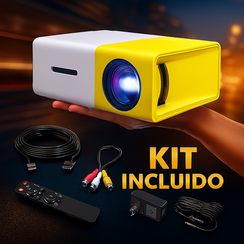 Mini Proyector Potátil 1080p - CinePocket™