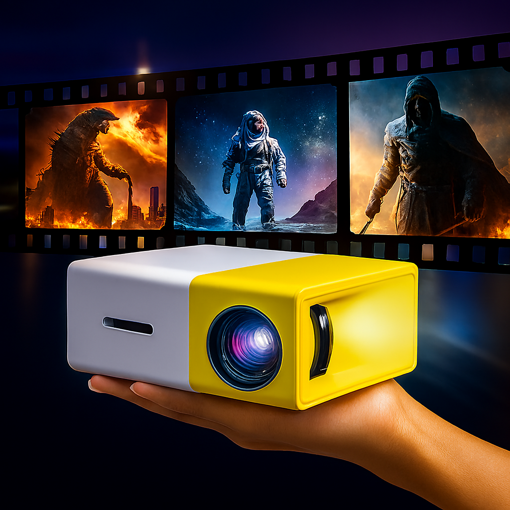 Mini Proyector Potátil 1080p - CinePocket™
