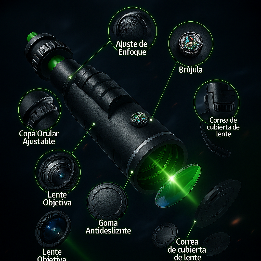 Telescopio Portátil con Visión Nocturna - Nebullux™