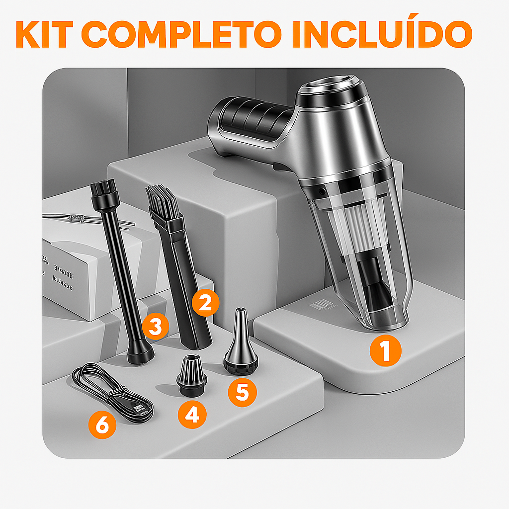 Aspiradora Portátil 5 en 1 - Turbiforce™