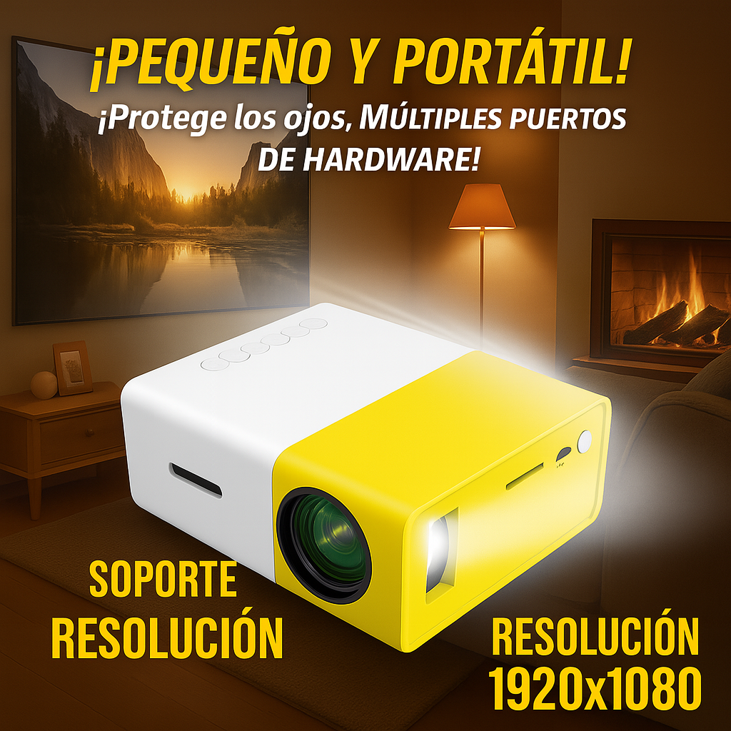 Mini Proyector Potátil 1080p - CinePocket™