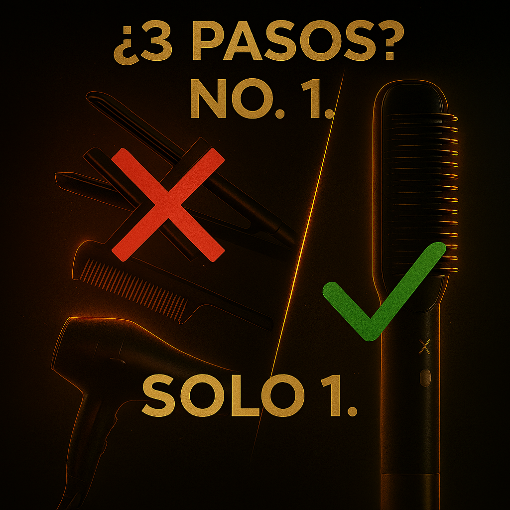 Cepillo Alisador + 6 Niveles de Calor - TurboLiss™