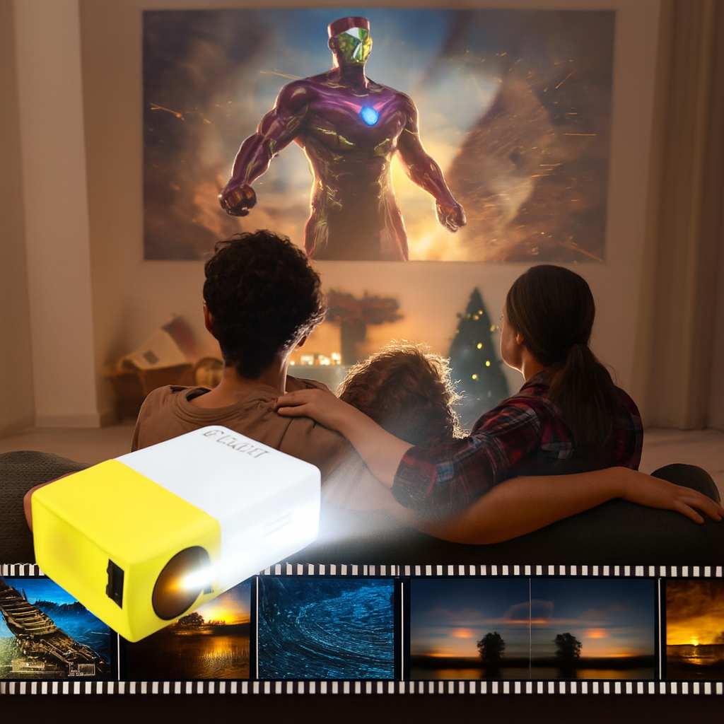 Mini Proyector Potátil 1080p - CinePocket™